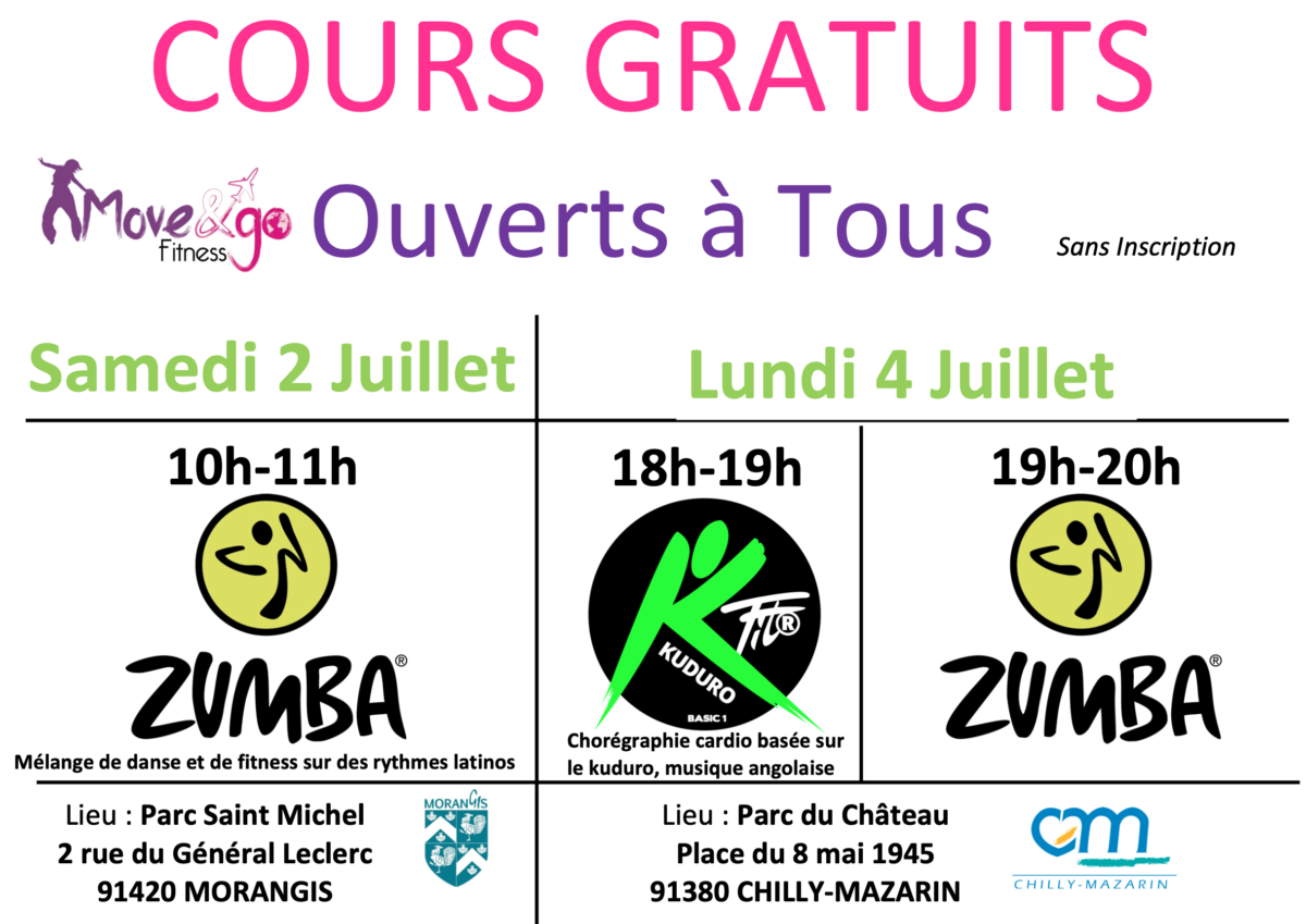 Cours gratuits 02-04 juillet 2022